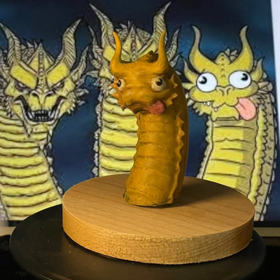 drachen meme könig ghidorah kevin by ngtw kunst skulpturen meme godzilla 3d print model - Mito3D