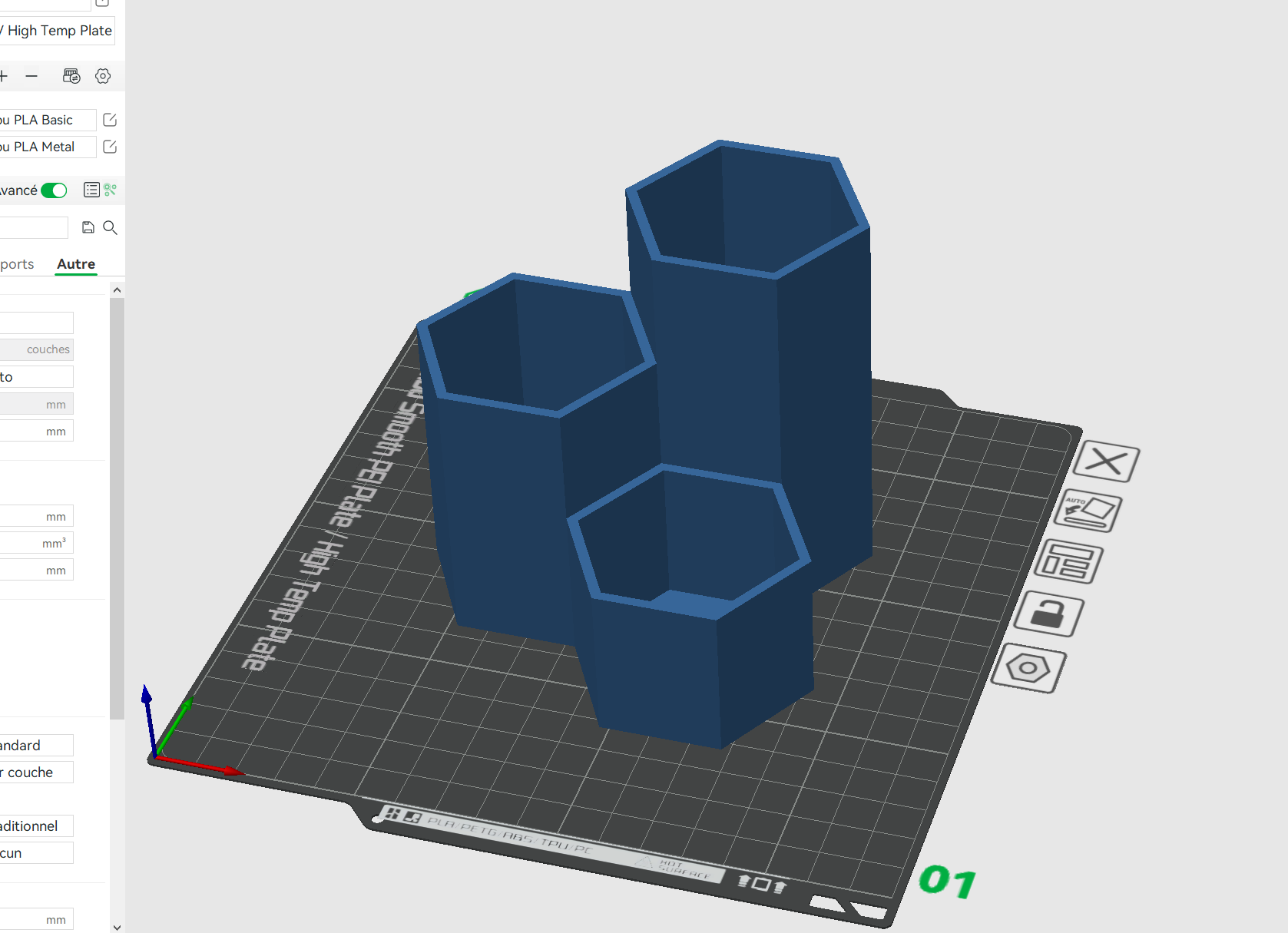 favo mel caneta bandeja by pólo ferramentas bac stylo gis cera 3D print model - Mito3D