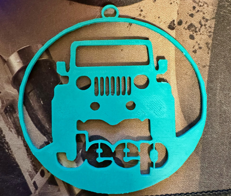 jeep weihnachten ornament by sm4lltig3r mode modelle zubehörteil wrangler 3d print model - Mito3D