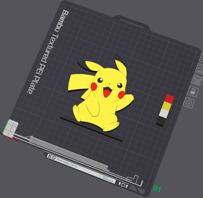 pokémon pikachu table supporter by 5kyrunn3r jouets jeux personnages charmander pokeball logo signe ams prêt 3d print model - Mito3D