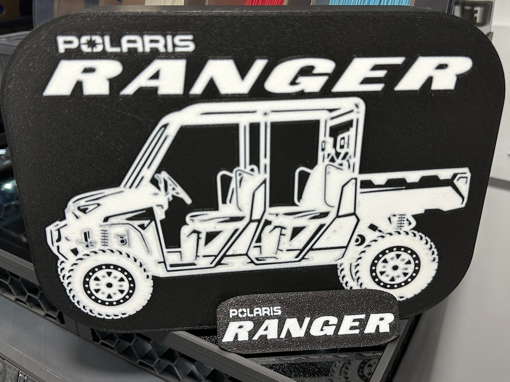 polaris ranger logo lightbox by a1 graphix arte 2d utv sxs 3D print model - Mito3D