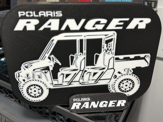 polaris ranger logo boite lumière by a1 graphix art 2d utv sxs 3d print model - Mito3D