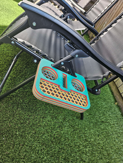 gravidade suporte copo hexagonal by gordura tony passatempo faça esporte ar livre bandeja phone cadeira 3d print model - Mito3D