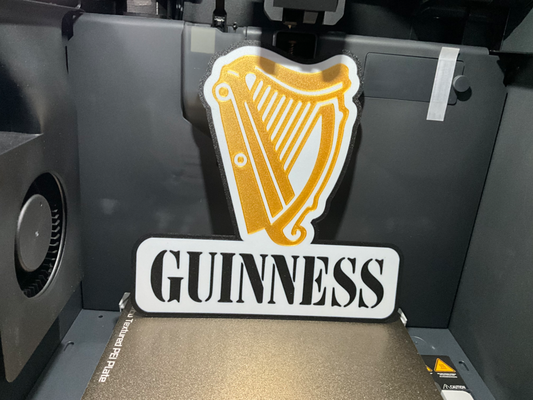 guinness harp led hafif kutu by vitormhs sanat işaretler logolar işaret logo guiness bira luminaria 3d print model - Mito3D