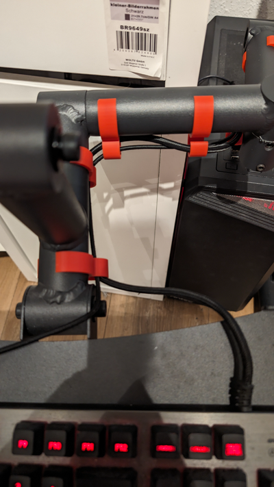 trak racer tr8 pro cable holder by jaeklen hobby & diy trakracer simracing sim rig simracings 3d print model - Mito3D