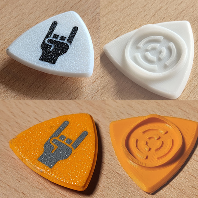 metallo chitarra scelte by velocità progettista passatempo fai musica accessori plettro per scegliere pickset 3d print model - Mito3D