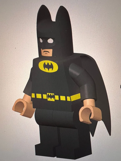 lego batman by 3dlabs toys & games characters 3d print model - Mito3D