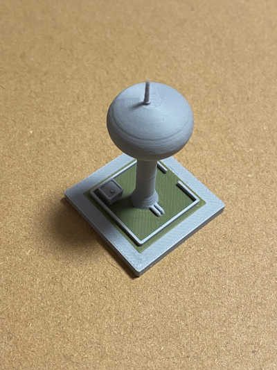 gc kompatibel wasser turm by nutzer 2123131738 miniaturen architektur greeblecity miniatur 3d print model - Mito3D