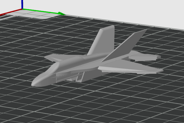 f-18 by ninjawigo hobby & diy vehicles airplane jet jetfighter model 3d print model - Mito3D