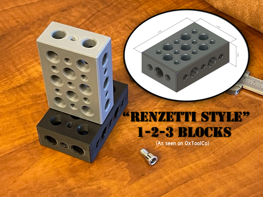 renzetti stil anschließbar 1 2 3 blöcke v2 0 konfiguration 4 20 gewinde ausführung by emoticon werkzeuge maschine jigs abonnieren ox werkzeug go guage block spur stifte maschinist holzbearbeitung metallbearbeitung geschäft garage jig bremssättel mikrometer schrauben microjig mahlen drehbank k40 faserlaser laser laserschneider atomstack 3d print model - Mito3D