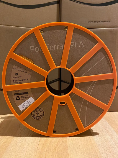 ams adaptador rodas polymaker politerra polilite carretéis by haix3d 3d impressora acessórios carretel anel bambulab x1c p1p p1s 3d print model - Mito3D