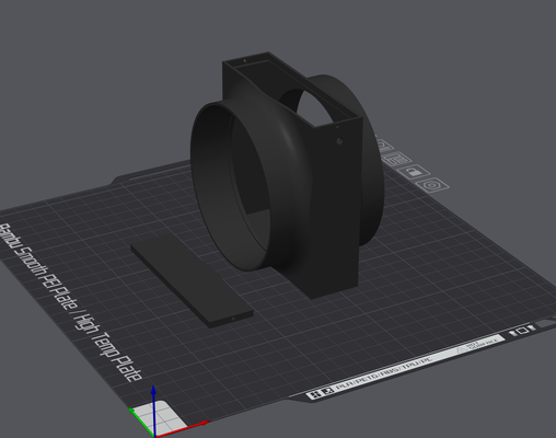 92mm échappement ventilateur logement by jésadac 3d imprimante accessoires bambulab 3d print model - Mito3D