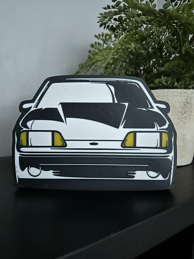 foxbody mustang luce scatola by eulisesalarcon arte segni loghi guado gt volpe corpo 3d print model - Mito3D