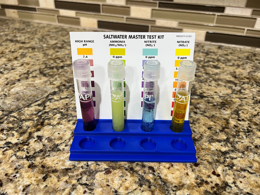 aquarium test tube stand by mkcamc education models accessories testing water holder functional saltwater saltwateraquarium freshwater science chemistry classroom laboratory tool accessory easy print no supports support free 3d print model - Mito3D