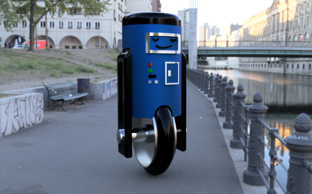 robot ruota by shack3dprint giocattoli giochi contenitore 3d print model - Mito3D