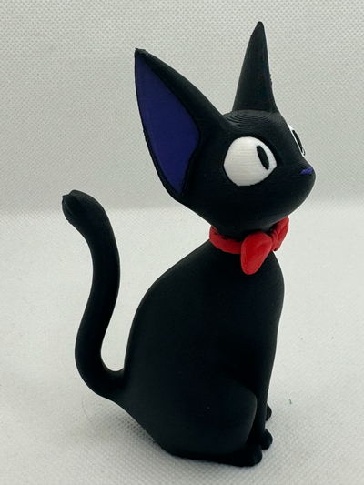 jiji gatto modello kiki's consegna servizio remixato by jargcomp arte modelli kiki ghibli 4 colore stampa studio kikis servizi 3d print model - Mito3D