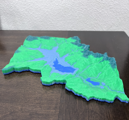 hagg see oregon by paläojon bildung geographie seen angeln natur topographie bathymetrie stengel umgebung landschaft terrain 3d print model - Mito3D