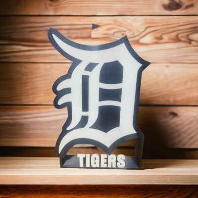 detroit tiger alt englisch licht box led zeichen by kunst logos mlb baseball leuchtkasten 3d print model - Mito3D