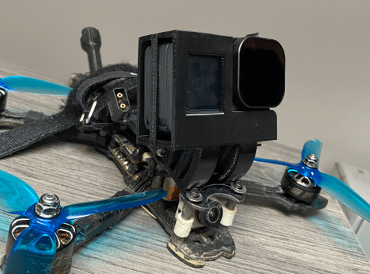 geprc mark4hd hero10 9 holder compatible telesin nd filters by tfourj hobby & diy robotics fpv gopromount thingiverse geprcmark4 3d print model - Mito3D