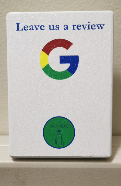 google revue nfc signe by im1badmf art panneaux logos 3d print model - Mito3D