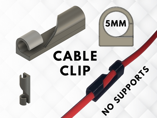 cable acortar 5mm by surin andro herramientas organizadores clip 5 mm organizador cables codelador 3d print model - Mito3D