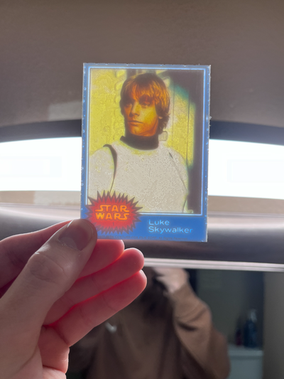 stella guerre luke skywalker litofania trading carta by leonardwaynejr generativo 3d modello fucina cappelli replica topps 3d print model - Mito3D