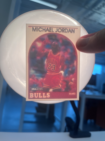 michael jordan lithophane trading card by leonardwaynejr generative 3d model hueforge & mj goat nba bulls chicago 3d print model - Mito3D