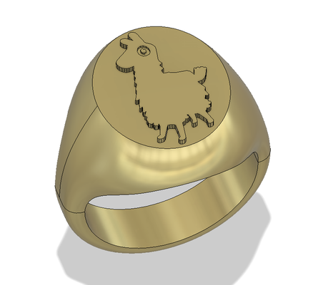 fortnite inspired ring by jeweller69 fashion jewelry fortnight 3d print model - Mito3D