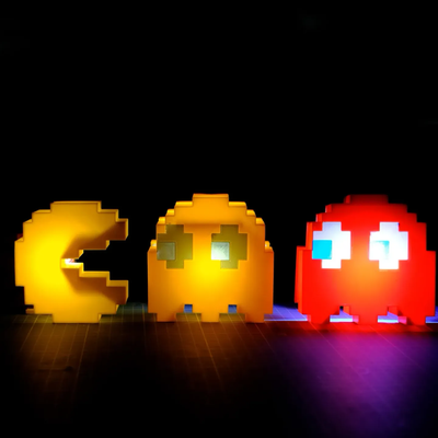 pacman lamp remixed by gen print lab miniatures creatures 3d print model - Mito3D