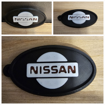 schl sselanh nger by yvonne florian mode bijoux porte clés logo nissan 3d print model - Mito3D