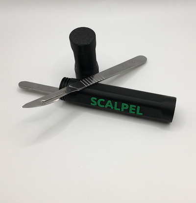 scalpel case by david hole ko tools hand knife knifeholder scalpelstorage exactoknife scalpeltray 3d print model - Mito3D