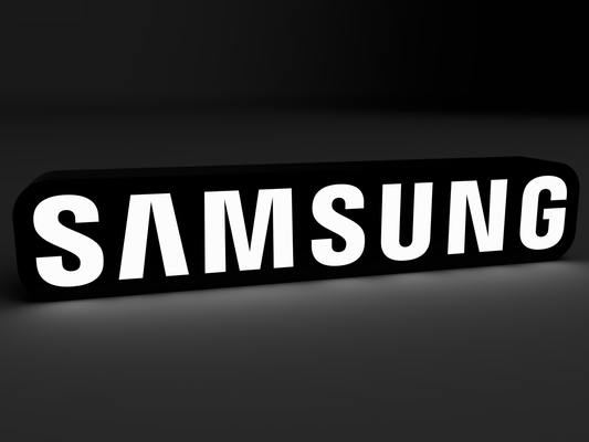 samsung leuchtkasten led lampe by 3dacores kunst zeichen logos logo 3d print model - Mito3D