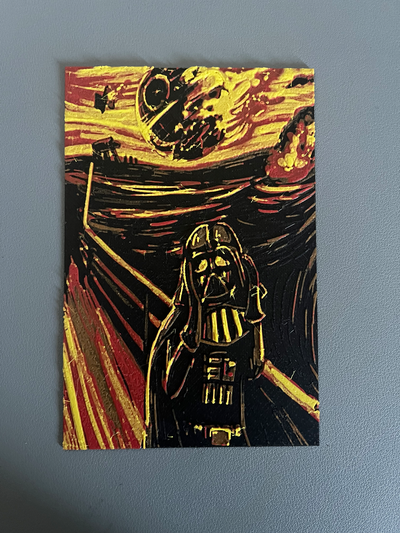 star wars - skrik munch hueforge by 2emme3dlab art 2d ar t 3d ams starwars darthvaderstarwars darth vader 3d print model - Mito3D