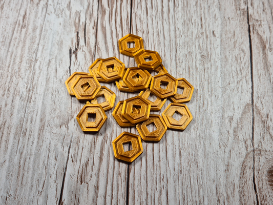 robux coin by db components art & badges roblox props 3d print model - Mito3D