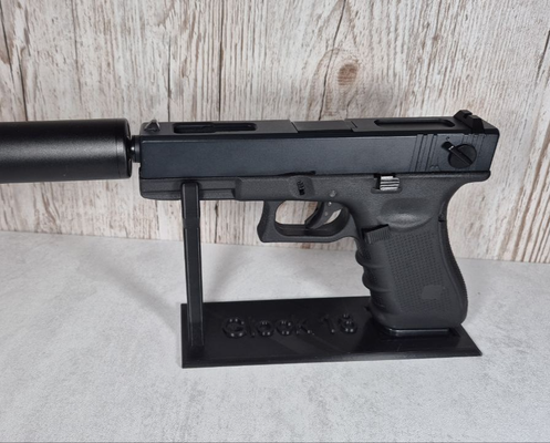 glock pistolet titulaire soutien ajouter texte in bambu studio by db composants loisir diy 17 glock18 g17 g18 g19 g30 piston afficher 3d print model - Mito3D