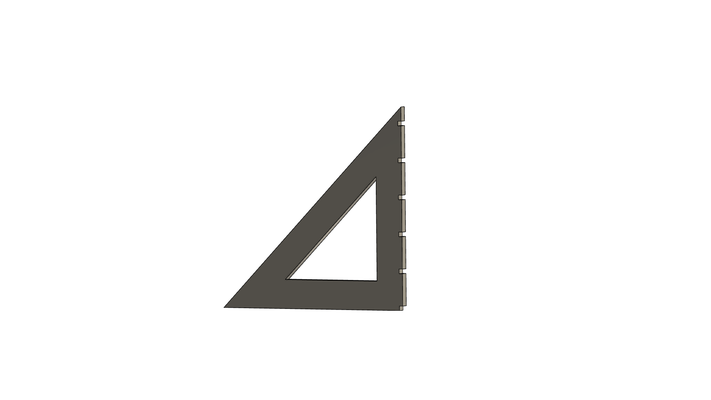 2 zoll quadrat by text werkzeuge hand geschwindigkeit dreieck werkzeug 3d print model - Mito3D