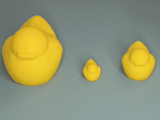 matryoshka ducks 3 in 1 by valeria momo & mattia miniatures animals duck duckling quack matrioska matriosca inception illusion magic wizard gift toys bath bathtub float water floating 3d print model - Mito3D