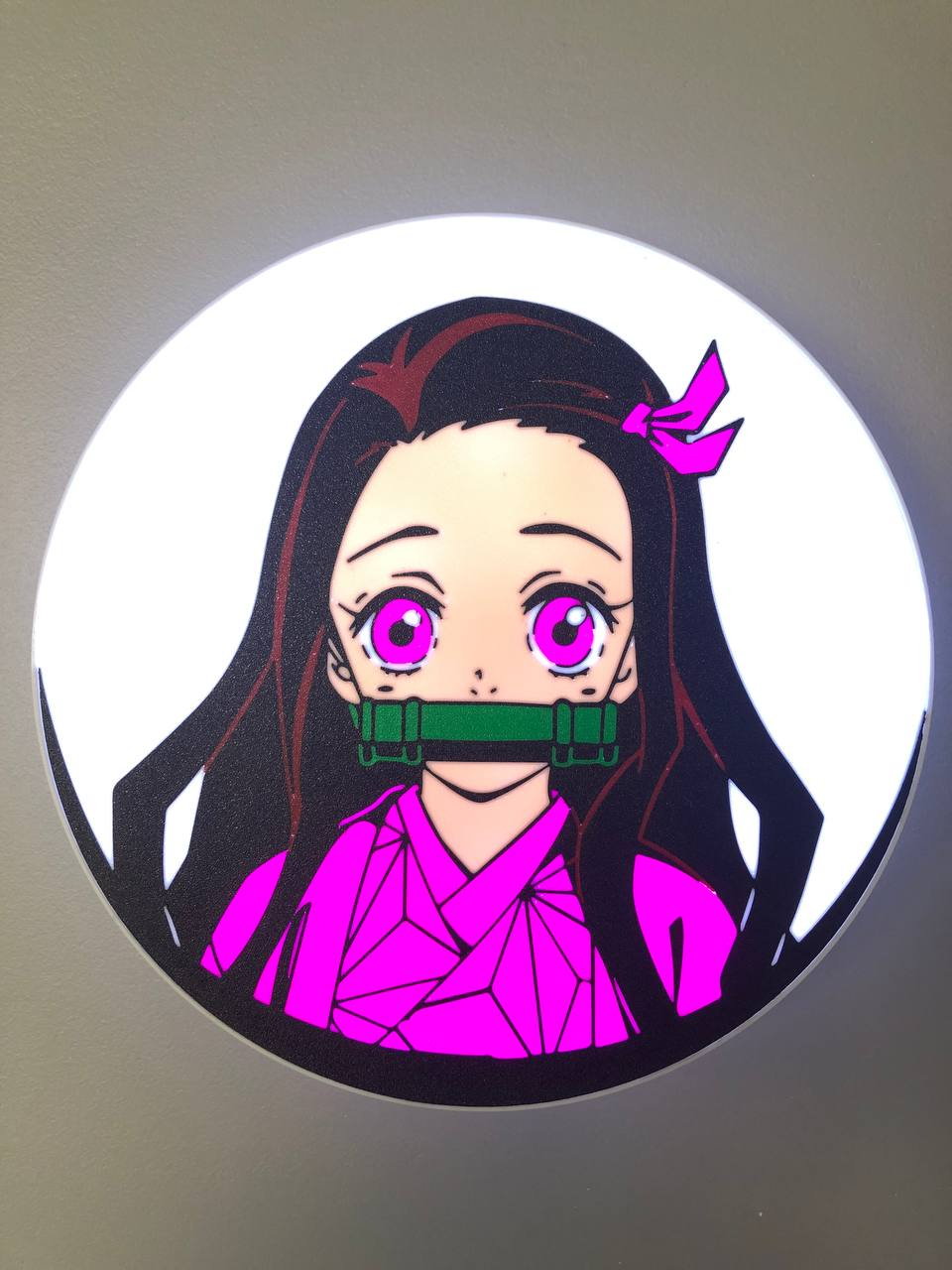 lightbox nezuko demon slayer by cayenne household decor lamp 3D print model - Mito3D