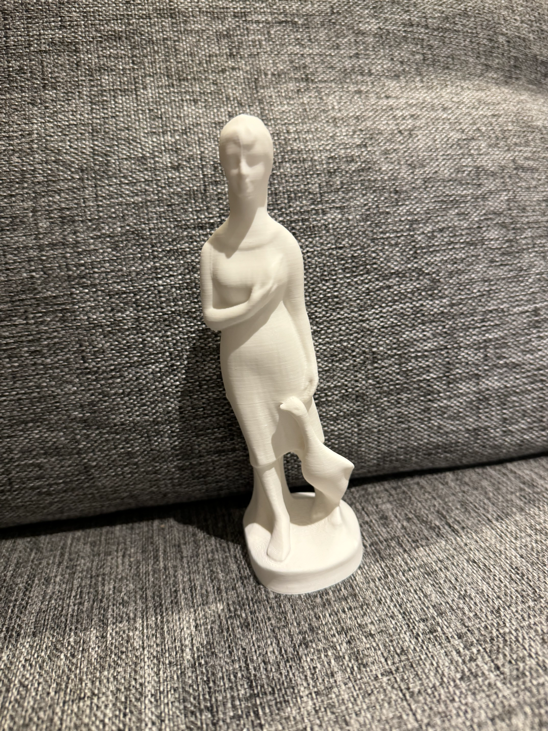 mulher ganso escultura by olhar fixamente arte esculturas figura mármore decoração casa legais bonita segurando pessoa 3D print model - Mito3D