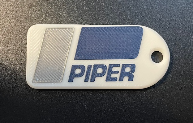 piper aircraft keyfob by tanery02048 fashion models fob 3d print model - Mito3D