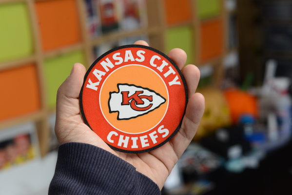 kansas city chiefs coaster by gb household decor usa football nfl league america american history super bowl superbowl team missouri flag kitchen appliance table protection protect coffee beer spill liquid kc k c 3d print model - Mito3D