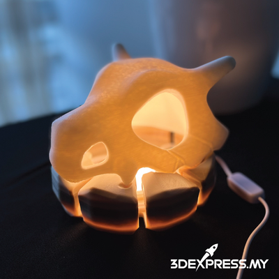 licht up platz cubone inspired lampe kabel wesentliche veranstalter led kit 001 by abonnieren werkzeuge nacht kubone pokémon bambu labor schlüssel halter unterstützung stationär 3d print model - Mito3D