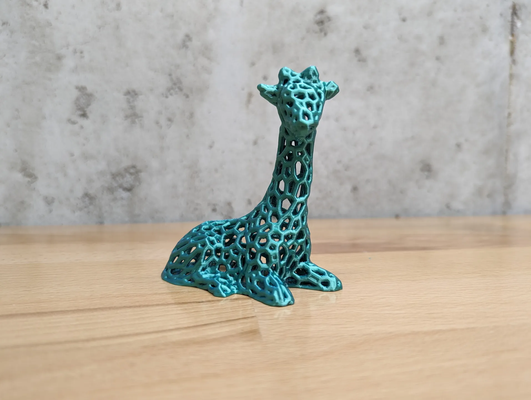 voronoi jirafa by mm figur casa decoración animal 3d print model - Mito3D