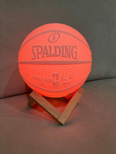 basquetebol luminária by diabo casa decoração lamparina 3d print model - Mito3D