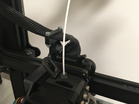 ender 3 s1 cable holder by david hole ko 3d printer accessories ender3 cabelholder cabel ender3s1 3d print model - Mito3D