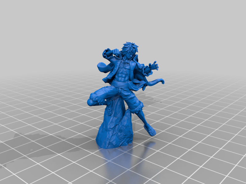 luffy by 72 brinquedos jogos personagens 3D print model - Mito3D