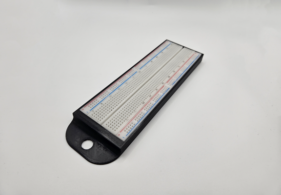 breadboard wall holder by david hole ko tools wallholder breadboardholder holeder 3d print model - Mito3D