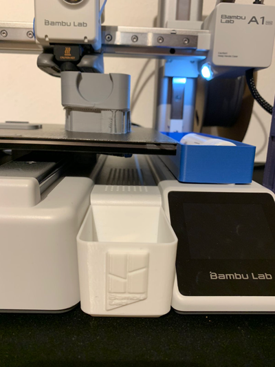 bambu laboratorio a1 mini almacenamiento caja by m esquiar sch 3d impresora accesorios a1mini bambulaba1mini herramientas 3dprinteraccessories compartimiento soporte 3d print model - Mito3D