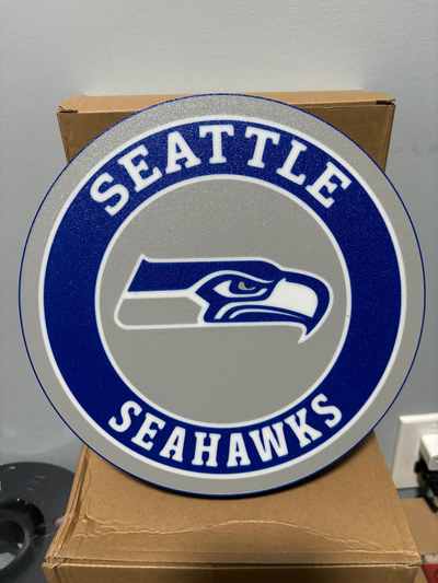 seattle seahawks lumière boîte by futur canada art panneaux logos mer faucons football nfl 3d print model - Mito3D