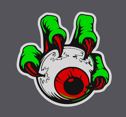 eyeball claw by wizard7741 art 2d horror monster 3d print model - Mito3D